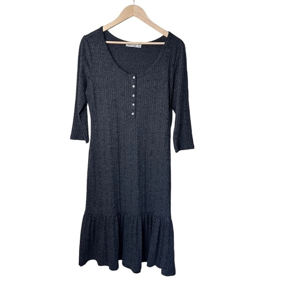Summer & Sage Ribbed Grey Dress Size XL NWOT - Picture 1 of 8